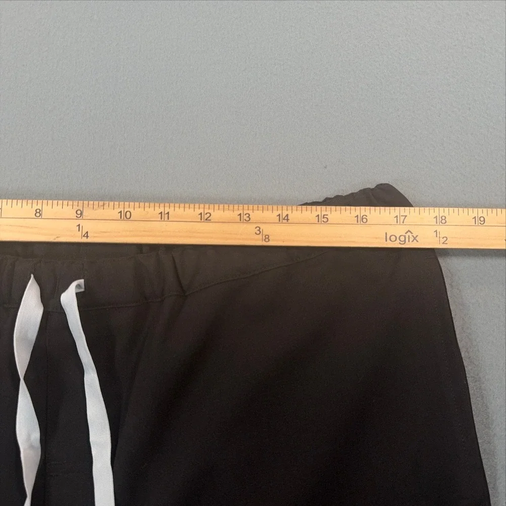 NWT FIGS Pisco Basic Short Scrub Pants Black Drawstring Technical Collection